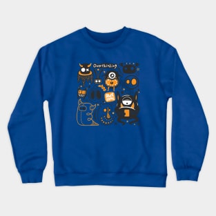 Overthinking Doodle Crewneck Sweatshirt